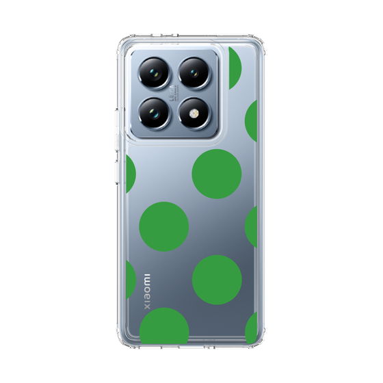 スリムプロテクションケース［ シンプルドット - Green ］