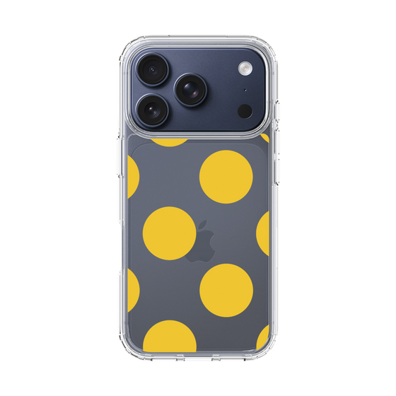 スリムプロテクションケース［ シンプルドット - Yellow ］