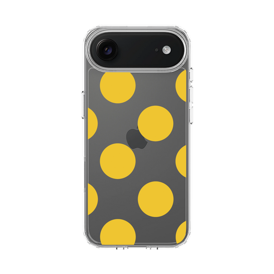 スリムプロテクションケース［ シンプルドット - Yellow ］