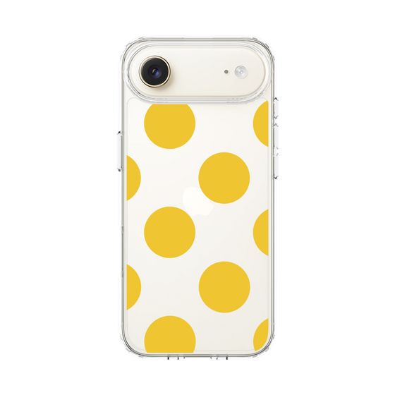 スリムプロテクションケース［ シンプルドット - Yellow ］