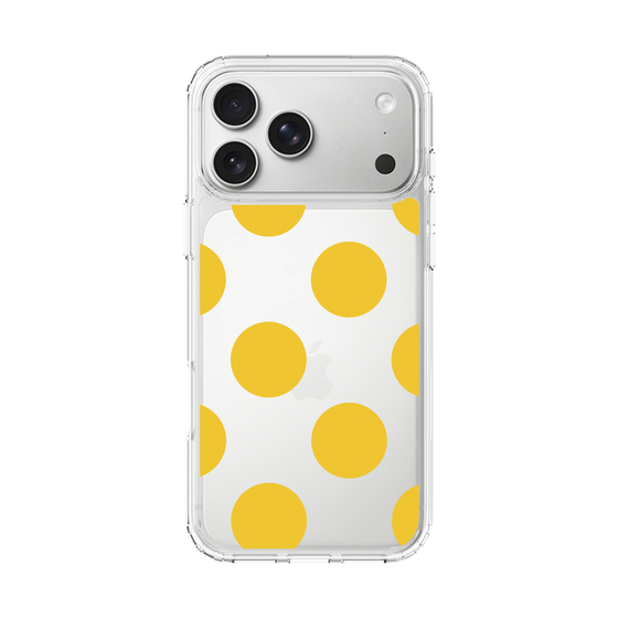 スリムプロテクションケース［ シンプルドット - Yellow ］