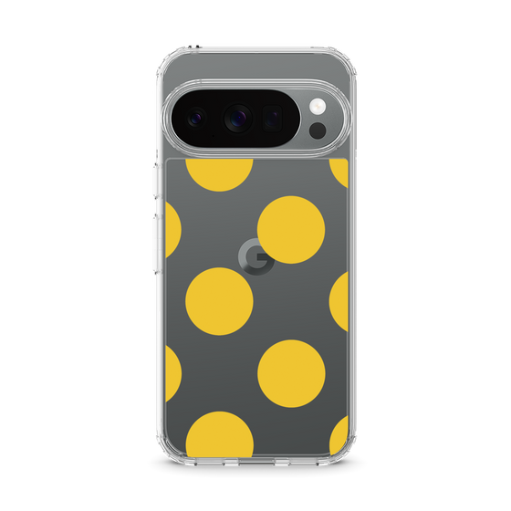 スリムプロテクションケース［ シンプルドット - Yellow ］