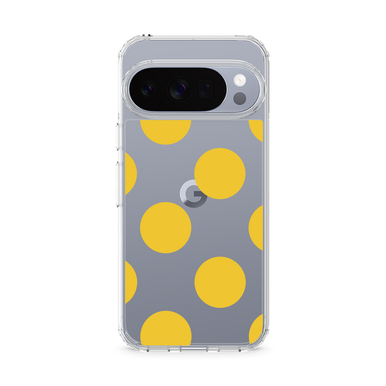 スリムプロテクションケース［ シンプルドット - Yellow ］