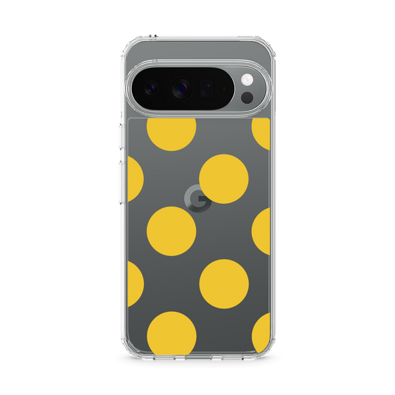 スリムプロテクションケース［ シンプルドット - Yellow ］