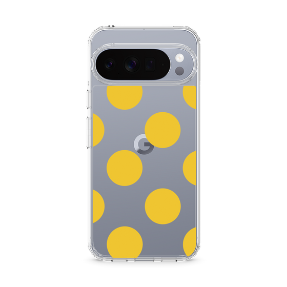 スリムプロテクションケース［ シンプルドット - Yellow ］
