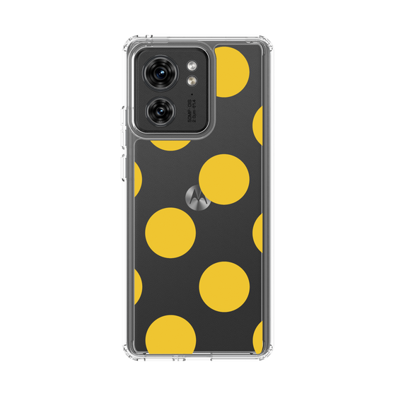 スリムプロテクションケース［ シンプルドット - Yellow ］