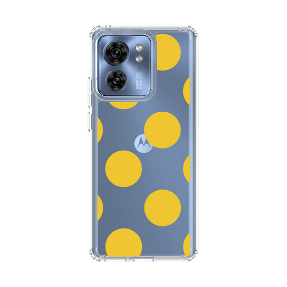 スリムプロテクションケース［ シンプルドット - Yellow ］