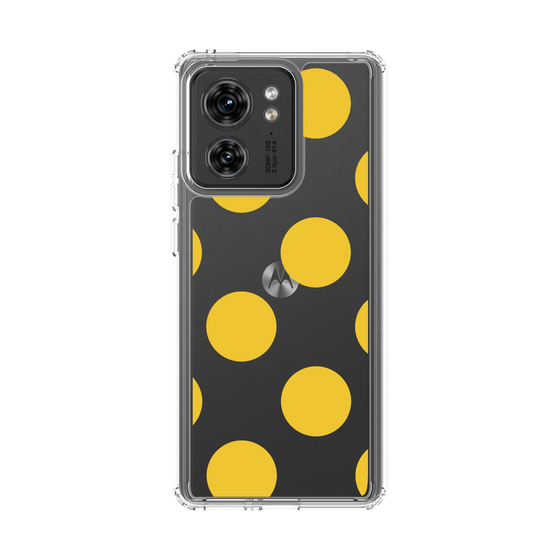 スリムプロテクションケース［ シンプルドット - Yellow ］