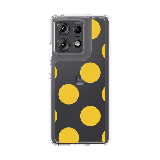 スリムプロテクションケース［ シンプルドット - Yellow ］