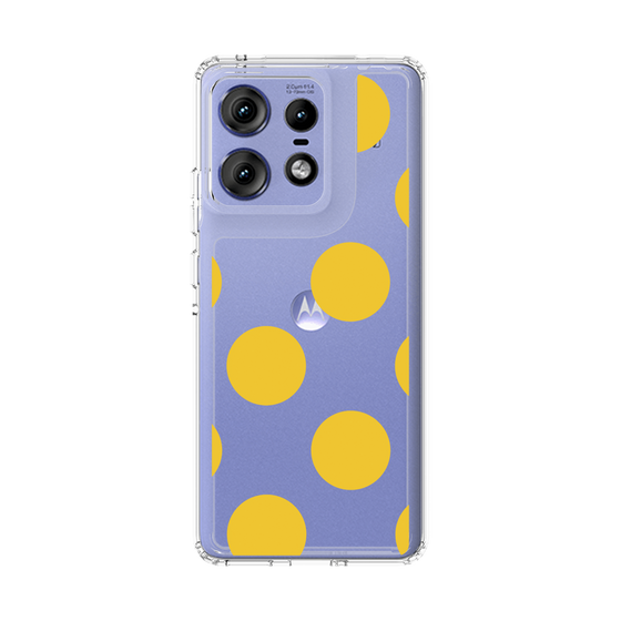 スリムプロテクションケース［ シンプルドット - Yellow ］