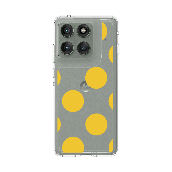 スリムプロテクションケース［ シンプルドット - Yellow ］