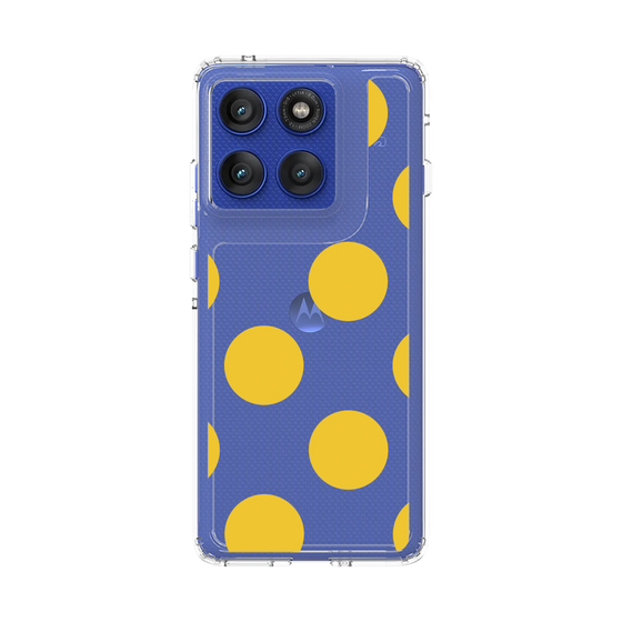 スリムプロテクションケース［ シンプルドット - Yellow ］