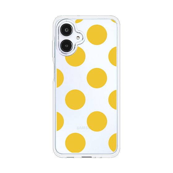 スリムプロテクションケース［ シンプルドット - Yellow ］