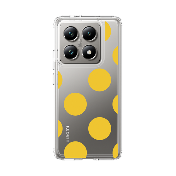 スリムプロテクションケース［ シンプルドット - Yellow ］