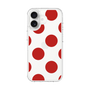 スリムプロテクションケース［ シンプルドット - Red ］