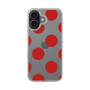 スリムプロテクションケース［ シンプルドット - Red ］