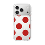 スリムプロテクションケース［ シンプルドット - Red ］
