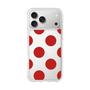 スリムプロテクションケース［ シンプルドット - Red ］