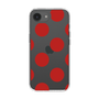 スリムプロテクションケース［ シンプルドット - Red ］
