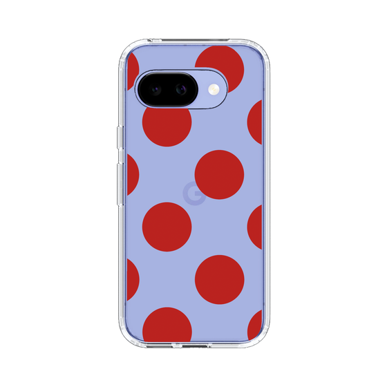 スリムプロテクションケース［ シンプルドット - Red ］