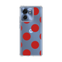 スリムプロテクションケース［ シンプルドット - Red ］