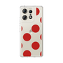スリムプロテクションケース［ シンプルドット - Red ］