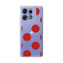 スリムプロテクションケース［ シンプルドット - Red ］
