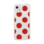 スリムプロテクションケース［ シンプルドット - Red ］