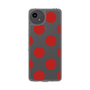 スリムプロテクションケース［ シンプルドット - Red ］