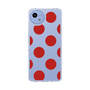 スリムプロテクションケース［ シンプルドット - Red ］