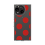 スリムプロテクションケース［ シンプルドット - Red ］