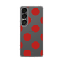 スリムプロテクションケース［ シンプルドット - Red ］