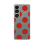 スリムプロテクションケース［ シンプルドット - Red ］