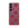 スリムプロテクションケース［ シンプルドット - Red ］