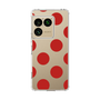 スリムプロテクションケース［ シンプルドット - Red ］