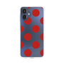 スリムプロテクションケース［ シンプルドット - Red ］