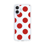 スリムプロテクションケース［ シンプルドット - Red ］
