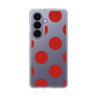 スリムプロテクションケース［ シンプルドット - Red ］