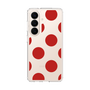 スリムプロテクションケース［ シンプルドット - Red ］