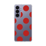 スリムプロテクションケース［ シンプルドット - Red ］