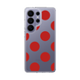 スリムプロテクションケース［ シンプルドット - Red ］