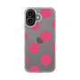 スリムプロテクションケース［ シンプルドット - Pink ］