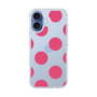 スリムプロテクションケース［ シンプルドット - Pink ］