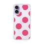 スリムプロテクションケース［ シンプルドット - Pink ］