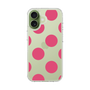 スリムプロテクションケース［ シンプルドット - Pink ］