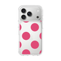 スリムプロテクションケース［ シンプルドット - Pink ］