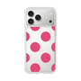スリムプロテクションケース［ シンプルドット - Pink ］