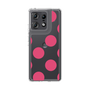 スリムプロテクションケース［ シンプルドット - Pink ］