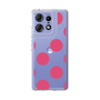 スリムプロテクションケース［ シンプルドット - Pink ］