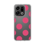 スリムプロテクションケース［ シンプルドット - Pink ］